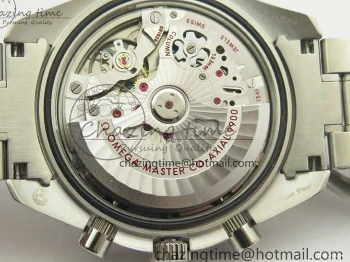 0217 UrbanChic Speedmaster Moonwatch OMF 1:1 Best Edition White Dial Black Hand on SS Bracelet A 8045